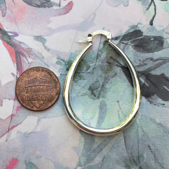 🤍new. silver hoop earrings - Picture 7 of 10